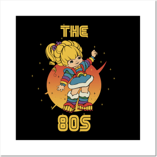 80s girl retro Posters and Art